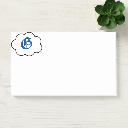 Initiaal G Monogram Opmerkingen Post-it® Notes (Kantoor)
