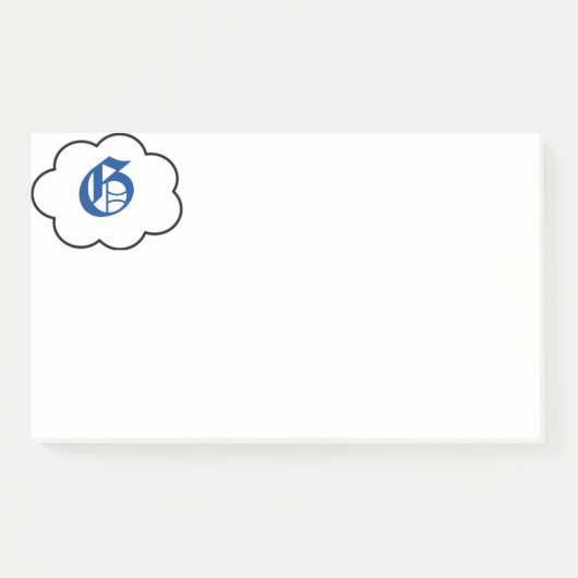 Initiaal G Monogram Opmerkingen Post-it® Notes (Voorkant)