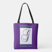 INITIAAL G MONOGRAM PAARS TOTE BAG (Achterkant)