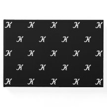 Initiaal Gastenboek (Zwart & Wit)