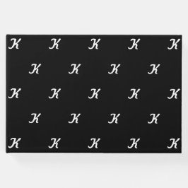 Initiaal Gastenboek (Zwart & Wit)
