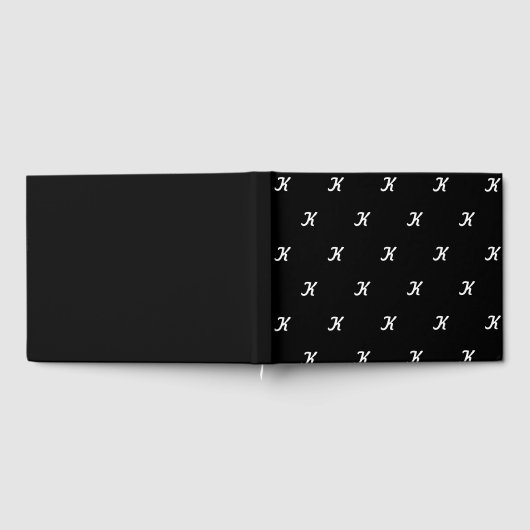 Initiaal Gastenboek (Zwart & Wit) (Volledig)