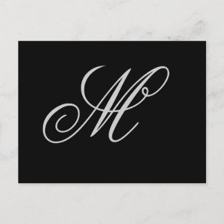 Initiaal gepersonaliseerd briefkaart