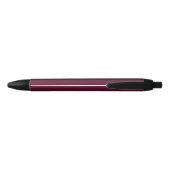 Initiaal gepersonaliseerd Elegant Bourgogne Monogr Zwarte Inkt Pen (Achterkant)