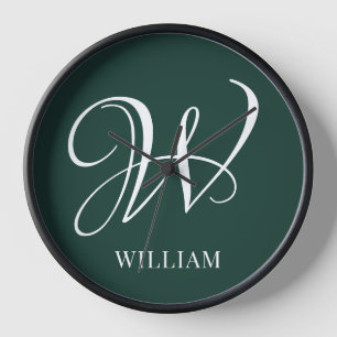 Initiaal gepersonaliseerd Elegant Emerald Monogram