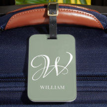 Initiaal gepersonaliseerd Elegant Emerald Monogram