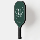 Initiaal gepersonaliseerd Elegant Emerald Monogram Pickleball Paddle (Links)