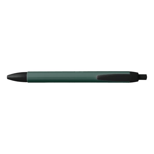Initiaal gepersonaliseerd Elegant Emerald Monogram Zwarte Inkt Pen (Achterkant)