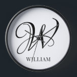 Initiaal gepersonaliseerd elegant wit monogram<br><div class="desc">Eenvoudige stijlvolle aangepaste initiaal monogram in de moderne typografie. Perfect cadeau op maat met een persoonlijk tintje</div>
