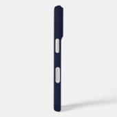 Initiaal Gepersonaliseerde Elegante Navy Blue Mono Case-Mate iPhone Case (Achterkant / Rechts)