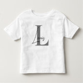 INITIAAL gepersonaliseerde tshirt-bodysuit naam Kinder Shirts (Voorkant)