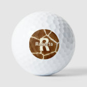 Initiaal Giraffe Verbergen Foto Kaleidoscope Patro Golfballen (Voorkant)