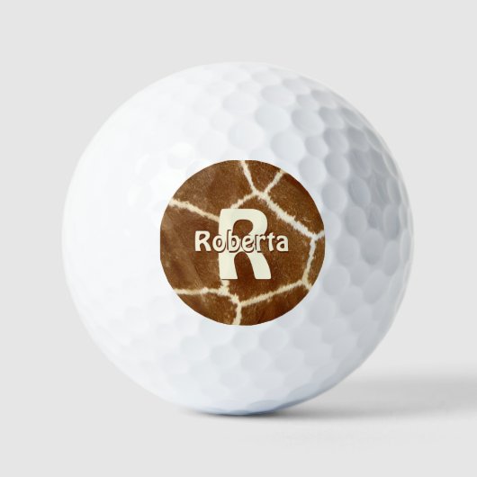Initiaal Giraffe Verbergen Foto Kaleidoscope Patro Golfballen (Voorkant)
