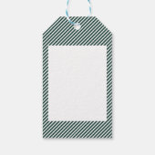 INITIAAL groene GRADUATION Party GIFT-LABELS Cadeaulabel (Achterkant)