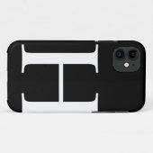 Initiaal H Case-Mate iPhone Case (Achterkant (horizontaal))