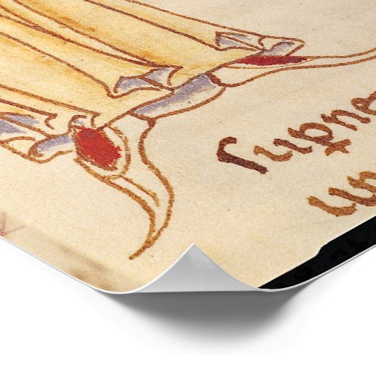 Initiaal "H" in de vorm van twee juryleden Poster (Hoek)