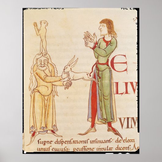 Initiaal "H" in de vorm van twee juryleden Poster (Voorkant)