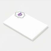 Initiaal H Monogram Post-it Opmerkingen Post-it® Notes (Schuin)