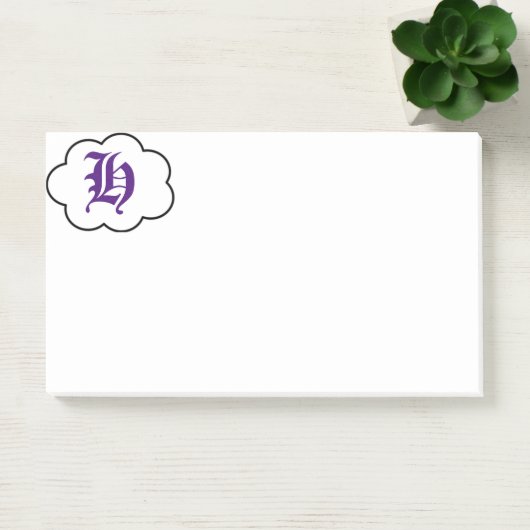 Initiaal H Monogram Post-it Opmerkingen Post-it® Notes (Kantoor)