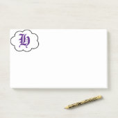 Initiaal H Monogram Post-it Opmerkingen Post-it® Notes (Op bureau)
