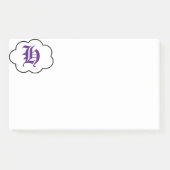 Initiaal H Monogram Post-it Opmerkingen Post-it® Notes (Voorkant)
