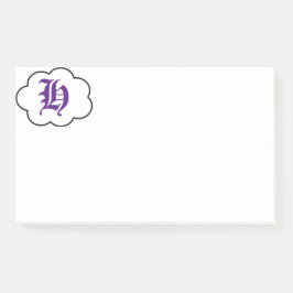 Initiaal H Monogram Post-it Opmerkingen Post-it® Notes