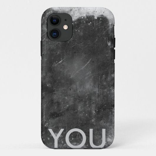 Initiaal hoesje met metaal (Achterkant)