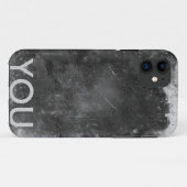 Initiaal hoesje met metaal (Achterkant (horizontaal))