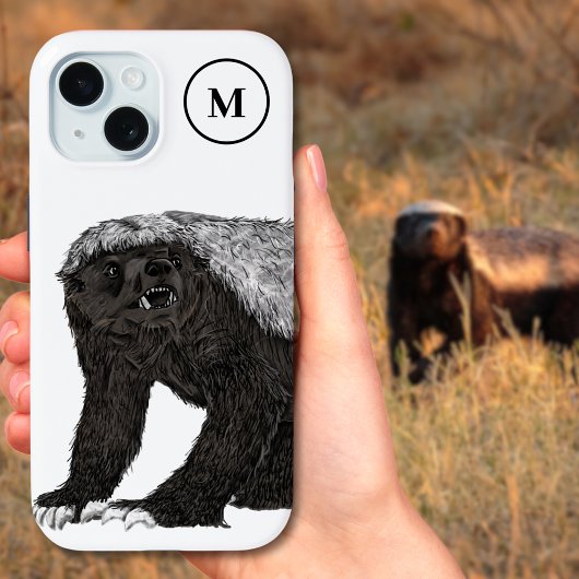 Initiaal honingbadger Case-Mate iPhone case