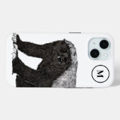 Initiaal honingbadger Case-Mate iPhone case (Achterkant (horizontaal))