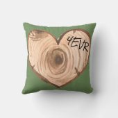 Initiaal Hout Hartkussen Kussen (Achterkant)