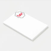 Initiaal I Monogram Opmerkingen Post-it® Notes (Schuin)