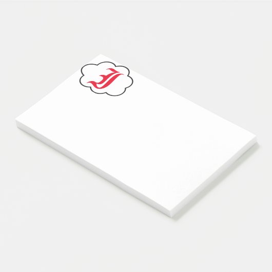 Initiaal I Monogram Opmerkingen Post-it® Notes (Schuin)
