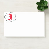 Initiaal I Monogram Opmerkingen Post-it® Notes (Kantoor)