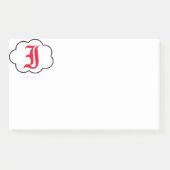 Initiaal I Monogram Opmerkingen Post-it® Notes (Voorkant)
