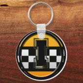 Initiaal I taxichauffeur Sleutelhanger (Voorkant)