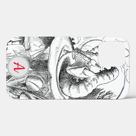 INITIAAL IPHONE 12 HOESJE Hookah-Roking Caterstone (Achterkant (horizontaal))