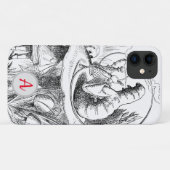 INITIAAL IPHONE CASE Hookah-Roking Caterpijler (Achterkant (horizontaal))