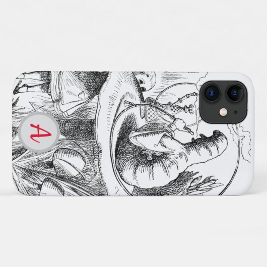 INITIAAL IPHONE CASE Hookah-Roking Caterpijler (Achterkant (horizontaal))