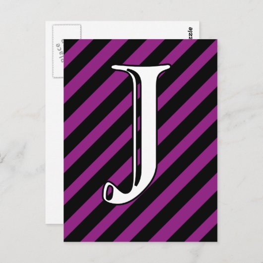 INITIAAL J BRIEFKAART (Voorkant / Achterkant)