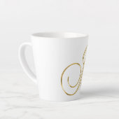 "Initiaal J" Latte Mok (Linkerhoek)