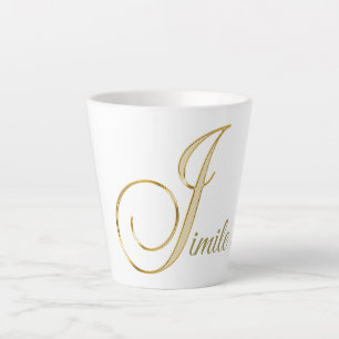 "Initiaal J" Latte Mok