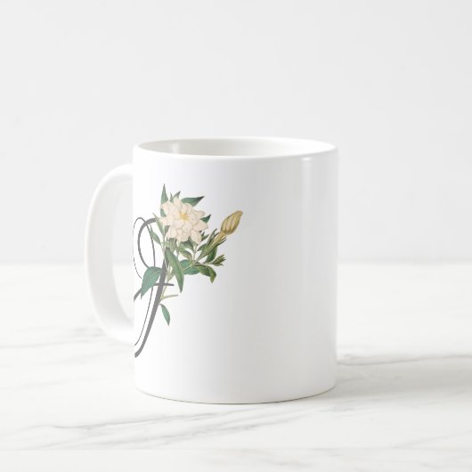 Initiaal J,  Mok Jasmine Coffee (Voorkant links)