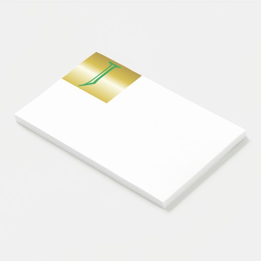 Initiaal J Monogram Post-It Notes (Schuin)