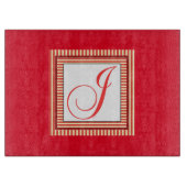 INITIAAL J MONOGRAM SNIJPLANK (Voorkant)