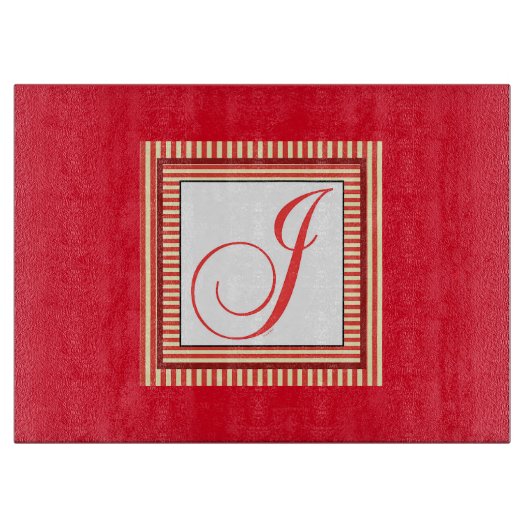 INITIAAL J MONOGRAM SNIJPLANK (Voorkant)