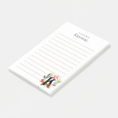 Initiaal K Monogram kransvoering Post-it® Notes (Schuin)