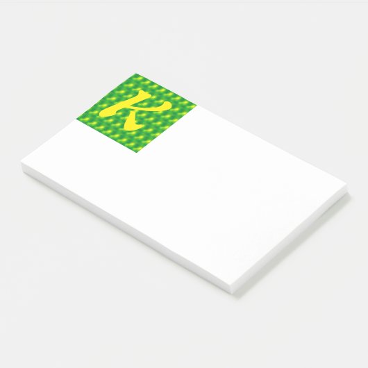 Initiaal K Post-it Opmerkingen Post-it® Notes (Schuin)