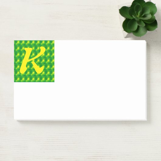 Initiaal K Post-it Opmerkingen Post-it® Notes (Kantoor)