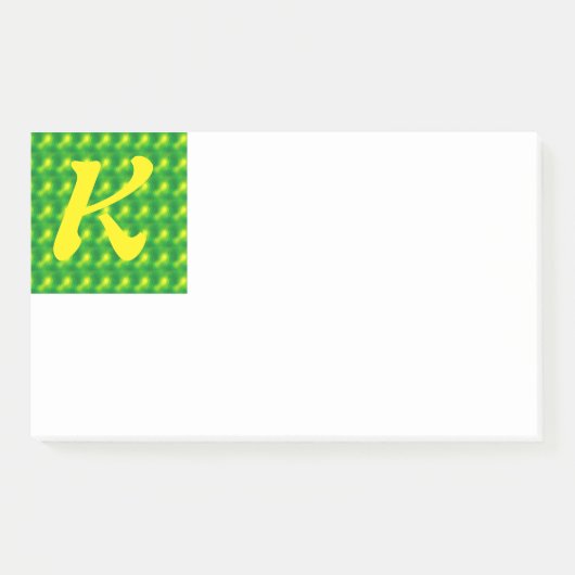 Initiaal K Post-it Opmerkingen Post-it® Notes (Voorkant)